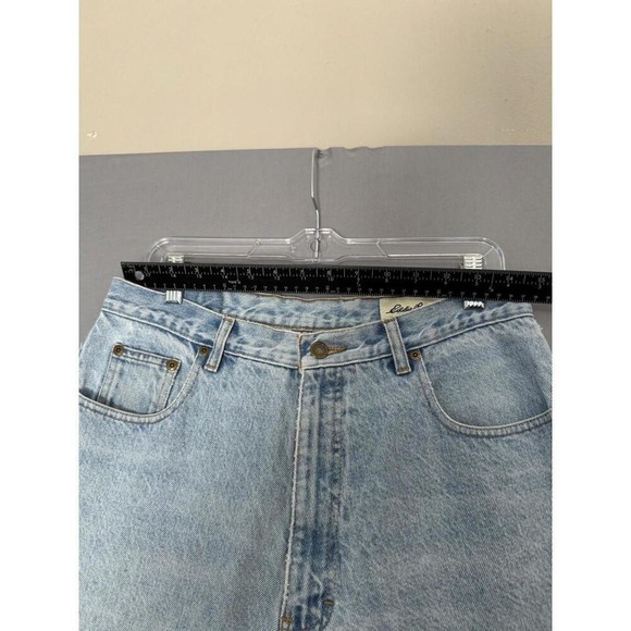 Eddie Bauer Taper Baggy Jeans Womens Size 14 Light Wash Faded Hiking Mom 90s Y2K - Picture 3 of 9